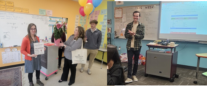 Dr. Mathison and Mr. Koenig receiving the news!